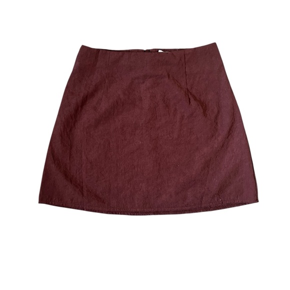 NWT Princess Polly Peony A-Line Brown Mini Skirt Size 2 - Picture 5 of 7